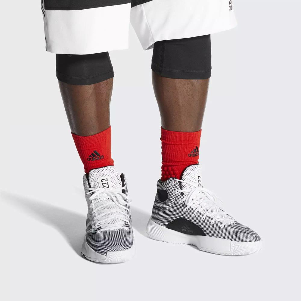 Adidas Pro Bounce Madness 2019 Tenis De Basketball Blancos Para Hombre (MX-71121)